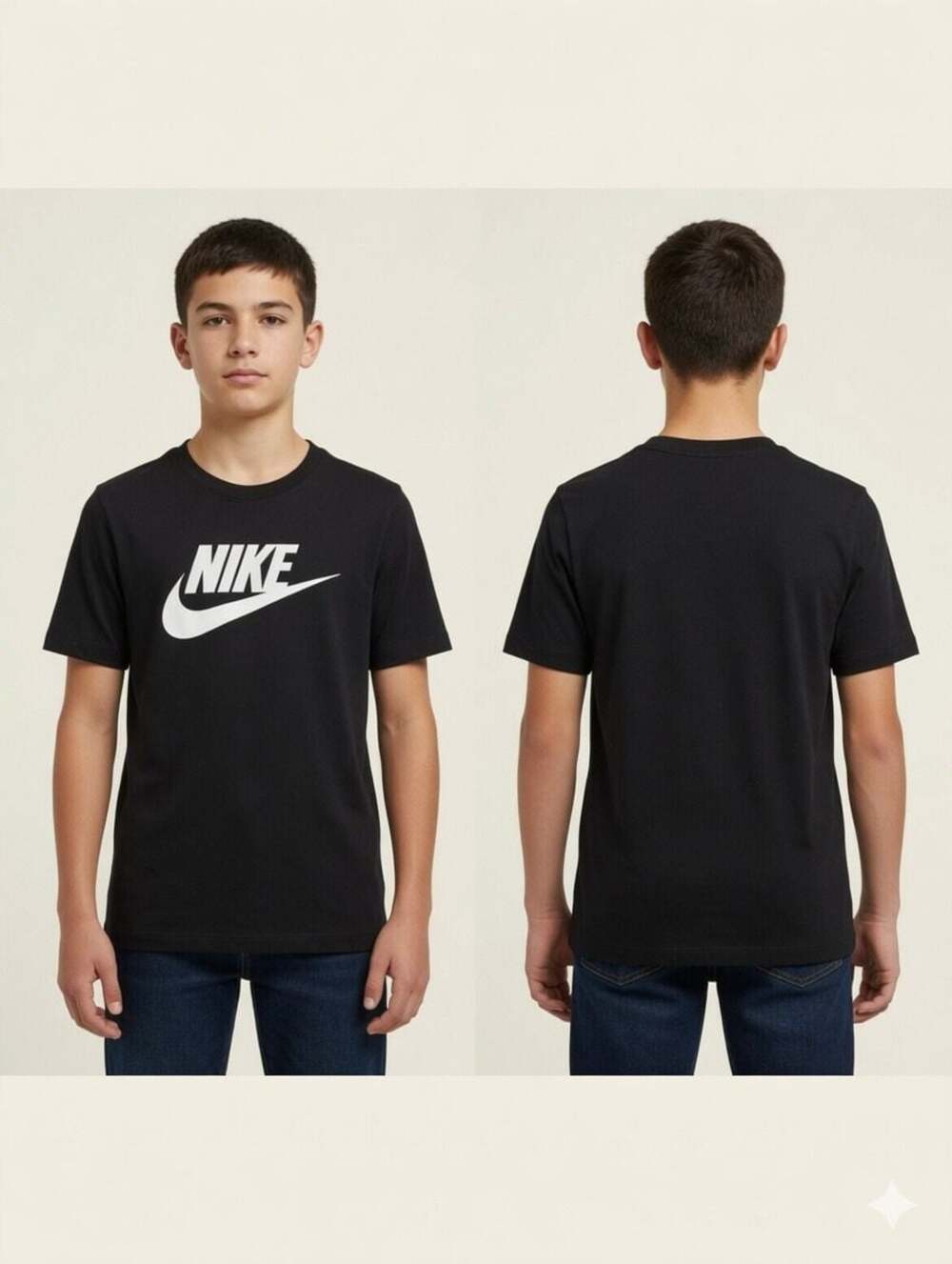 Nike Boys' Sportswear Futura Icon T-Shirt Black Size XL